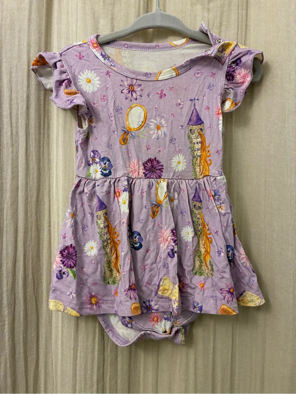 little crowns and capes rapunzel dress 12-18